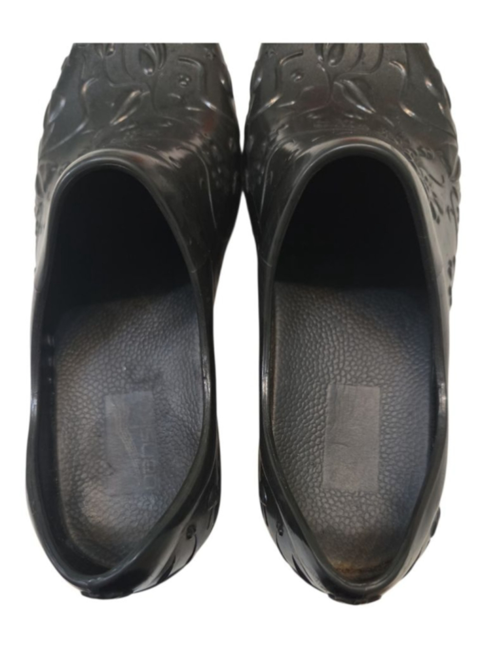 Dansko Womens Clogs Black Floral Embossed Slip Resistant Size 36 - Picture 3 of 7